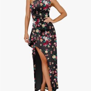Floral Black Maxi Dress